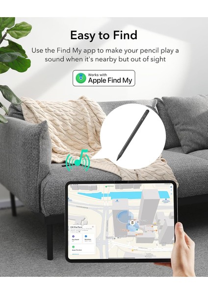 Geo Apple iPad Find My Özellikli Type-C Şarj Girişli Dijital Dokunmatik Kalem modelleri
