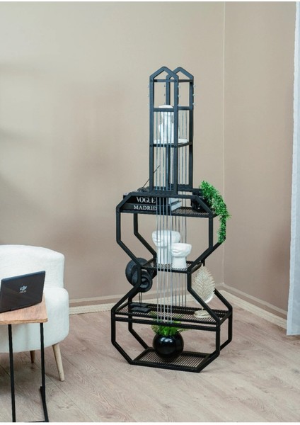 Metal Raflı Modern Gitar Kitaplık Salon Düzenleyici Çalışma Odası Dekoratif Mutfak Raf Ünite fırsatları