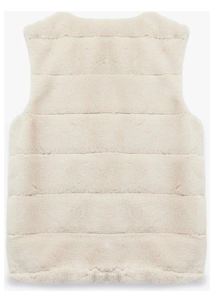 Peluş Detaylı Kolsuz Bisiklet Yaka Peluş Yelek (Aw 25) fiyatları