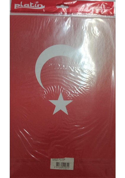 Yapışkanlı Stickers A4 Türk Bayrağı 10 Adet
