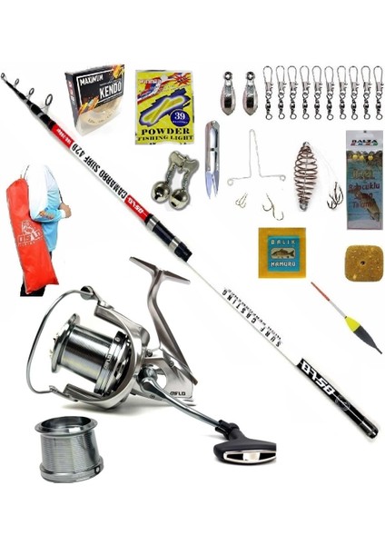 Surf Max 10000 420CM 100-200GR Oslo Camarro Surf Profesyonel Sazan Kıyı Olta Takımı Seti