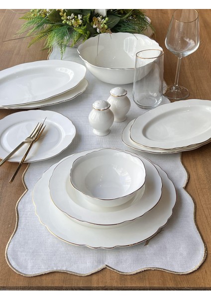 Yemek Takımı Elegance Gold 33 Parça 6 Kişilik