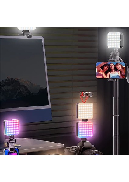 Go Des GD-LD1033 Rgb LED Telefon-Kamera Üstü Aydınlatma Canlı Yayın Işığı Siyah fiyatları