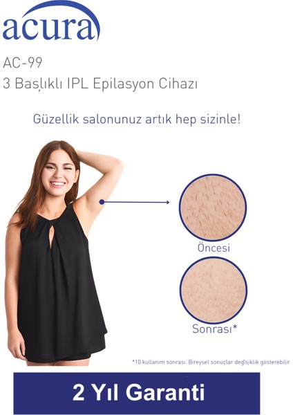 Ac-99 Ultra Hızlı, 2 Başlıklı Sınırsız Atışlı Buz Lazer Ipl Lazer Epilasyon Cihazı fiyatları