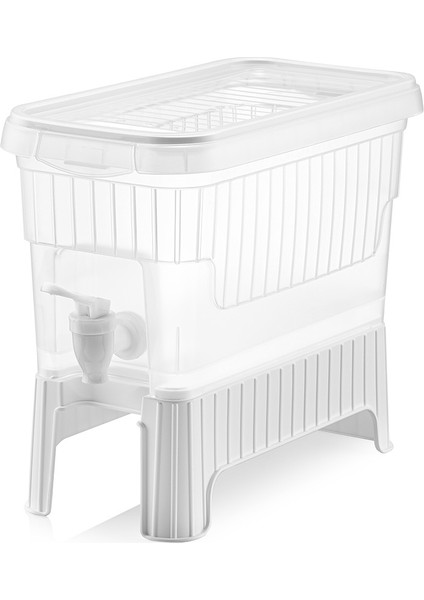 Şerbetlik Içecek Sebeli Qlux Musluklu Sürahi Şerbetlik Masa Buzdolabı BSF-00928 Bpa Içermez fırsatları