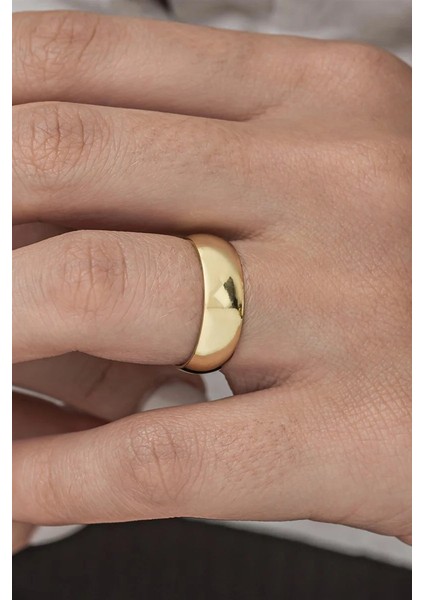 6 mm Altın Kaplama Gümüş Alyans Söz Nişan Yüzüğü al44-1