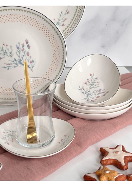 Kahvaltı Takımı Lavender 37 Parça 6 Kişilik fiyatları