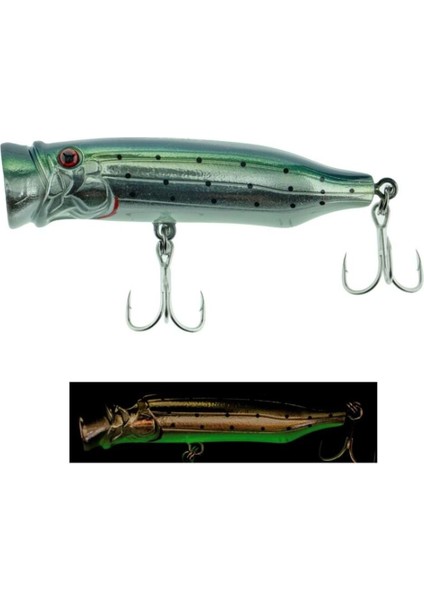 Salt Popper 70MM 9.5gr Su Üstü Maket Balık