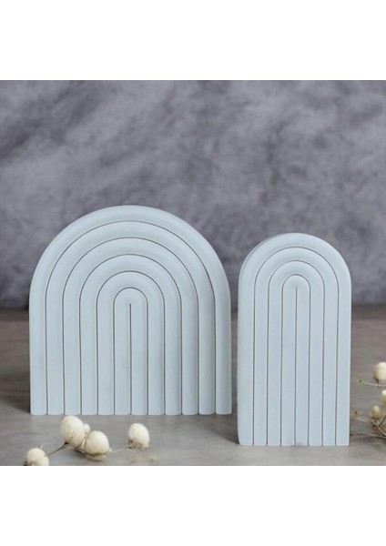 Soyut Dekoratif Obje Modern Minimalist Ev Aksesuar Biblo,ev Ofis Için Şık Tasarım - 2'li Bohem Beyaz fiyatları