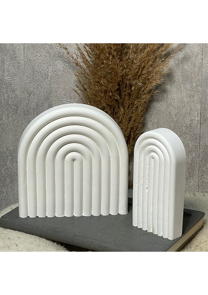 Soyut Dekoratif Obje Modern Minimalist Ev Aksesuar Biblo,ev Ofis Için Şık Tasarım - 2'li Bohem Beyaz modelleri