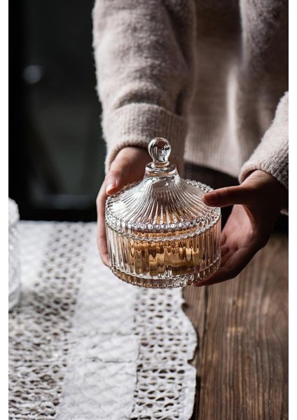 sky çizgili cam şekerlik