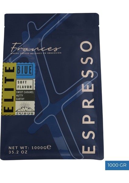 %100 Arabica Elite Blue Espresso | 1000 gr | Yüksek Gövde,düşük Asidite