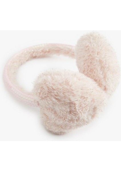 Kalp Detaylı Simli Peluş Kulaklık (Aw 25) fiyatları