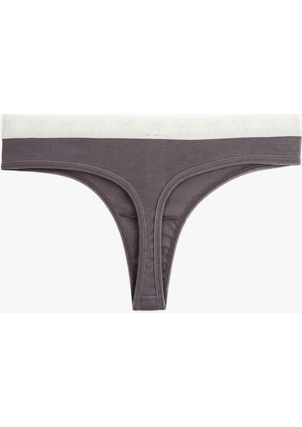 Pamuklu Renk Kontrastlı Lastik Detaylı Rahat Kalıp String Külot (Aw 25) fiyatları