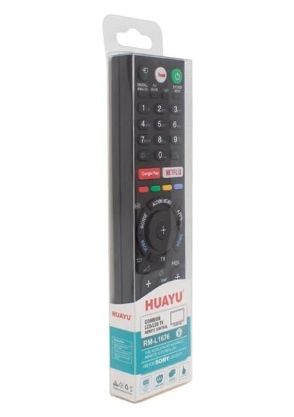 Sony RM-L1676 Google Play - Netflix - Youtube Tuşlu Universal Lcd-Led Tv Kumanda fiyatları