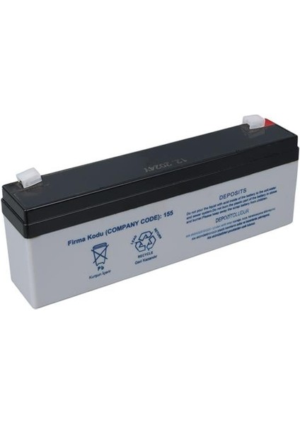 YH-122.3 12 Volt - 2.3 Amper Yatık Uzun Akü (176X61X33 Mm) fiyatları