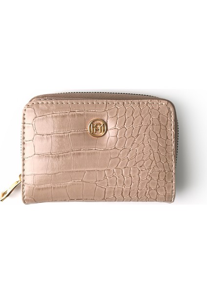 Croco Deri Str Bozuk Para Gözlü El Çantası Taş