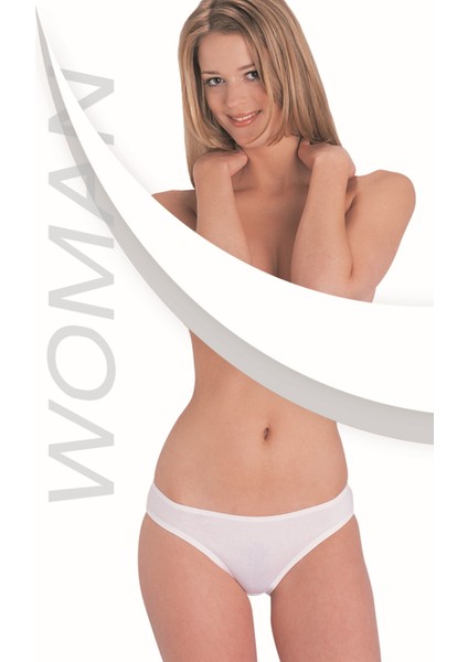 Beyaz Lycra Süprem Bikini 3’lüpaket 233-3B