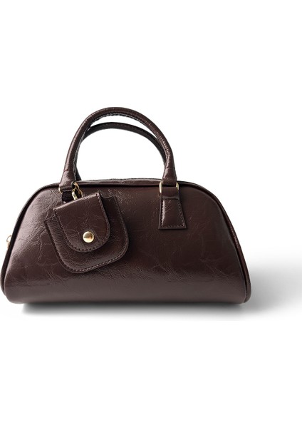 3032 Charmlı Omuz Çantası Acı Kahve