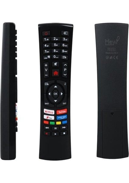 Küçük Kalıp Vestel 4391P Black Fplay Netflix - Youtube - Play Tuşlu LCD LED Tv Kumanda