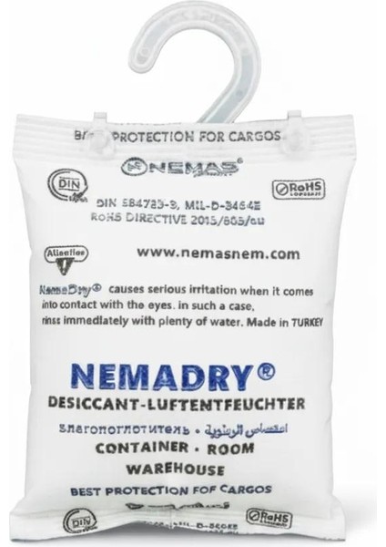 nemadry Nem Alıcı - Rutubet - Küf ve Koku Önleyici Paket 380GR Askılı (13 Adet)
