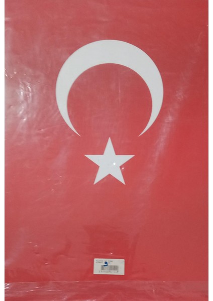 A3 Yapışkanlı Stikers Türk Bayrağı 9 Lu