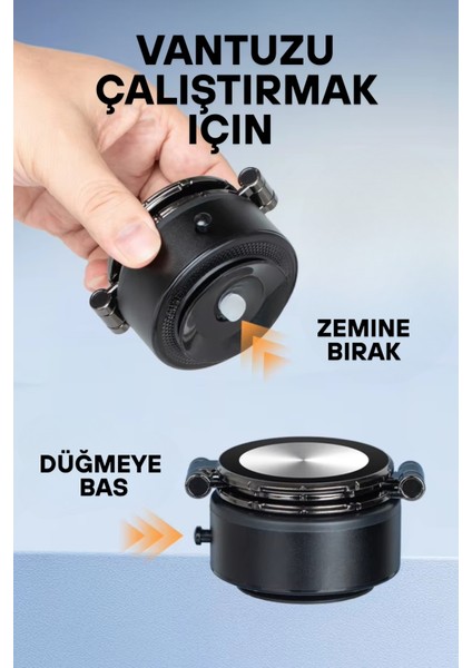 Magsafe Özellikli Güçlü Mıknatıslı Vantuz Telefon Tutucu Ev Araç Her Zemine Uygun Telefon Tutucu