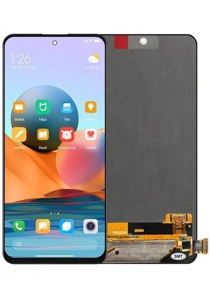 Xioami Uyumlu Redmi Note 10 Pro 4g LCD Ekran Çıtasız Or.