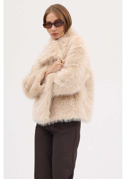 Kadın Premium Yakalı Suni Kürk fırsatları