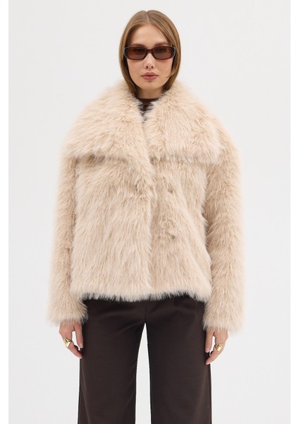 Kadın Premium Yakalı Suni Kürk indirimleri