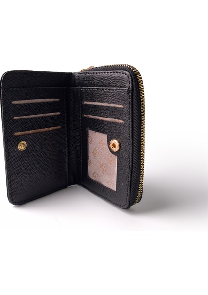 Croco Deri Str Bozuk Para Gözlü El Çantası Siyah fırsatları