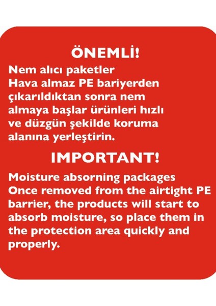 Mini Nem Alıcı - Rutubet - Küf ve Koku Önleyici Paket 1gr (1000 Adet)