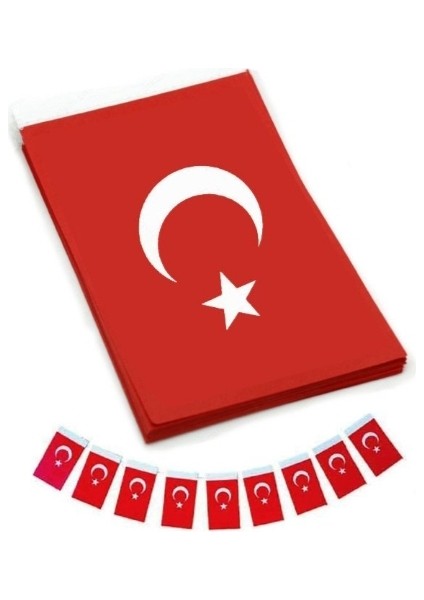 Orta Boy Ipli Türk Bayrağı