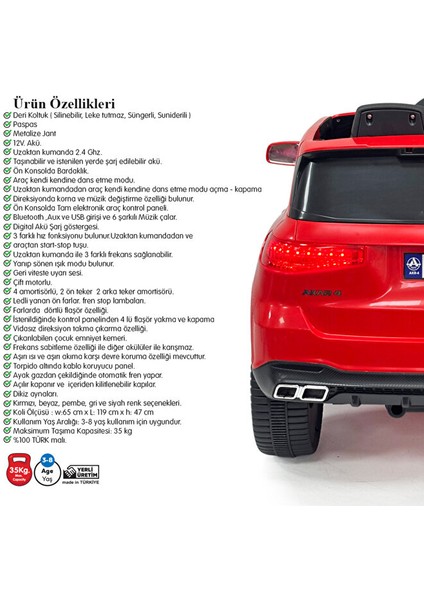 Akar Oyuncak Admire 12 Volt Uzaktan Kumandalı Akülü Suv Çocuk Arabası fırsatları