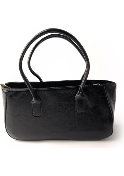 3032 Dikdörtgen Kasa Omuz Çantası Siyah