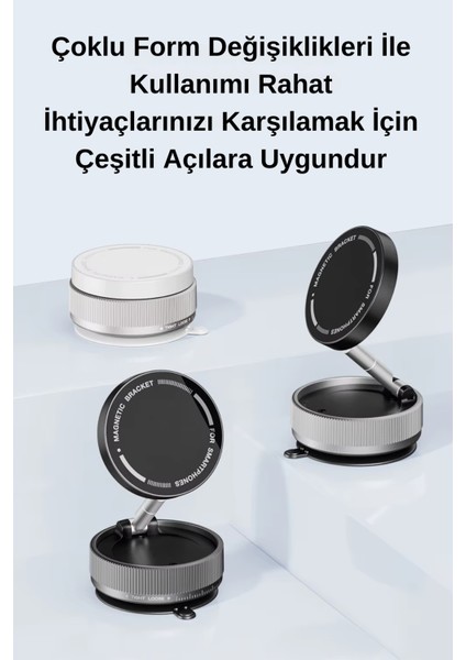K10A Ev Araba Her Alana Uyumlu 360 Derece Dönebilen Çok Açılı Magsafe Özellikli Telefon Tutucu