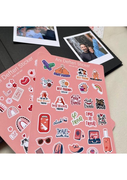 Anı Defteri - Kişiye Özel 24 Adet Fotoğraf,sticker ve Beyaz Jel Kalem fiyatları