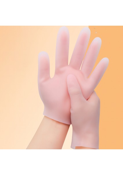 Silikon Bakım Eldiveni Nemlendirici ve Çatlama Önleyici Jel El Peelingi Ölü Deri Atıcı 1 Çift