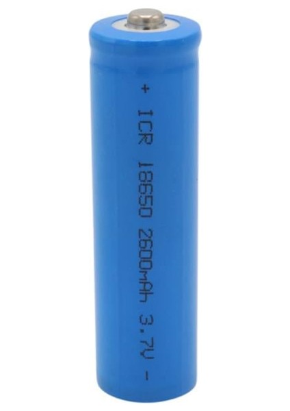 PM-17646 3.7 Volt 2600MAH Lı-Ion 18650 Başlıklı Şarj Edilebilir Lityum Pil