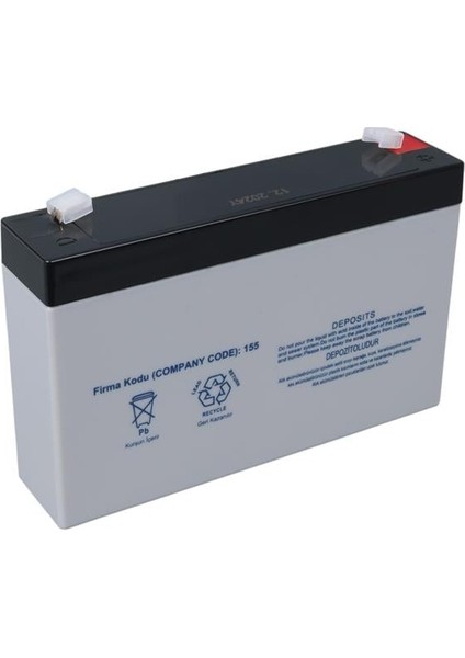 Yh-67.0 6 Volt - 7 Amper Akü (150X50X94 Mm) fiyatları