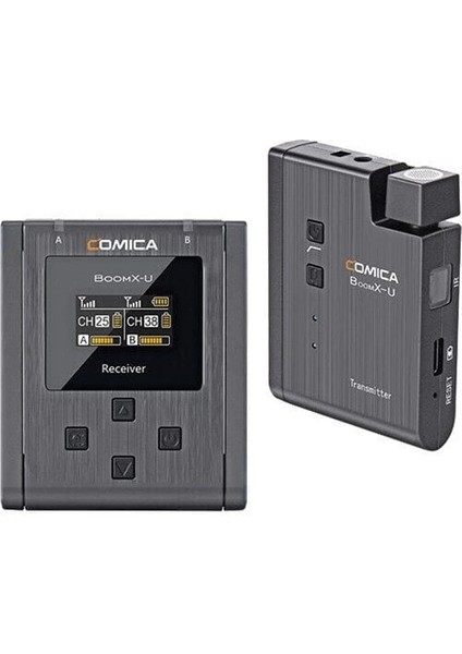 Boomx-U U1 Mini Tekli Yaka Röportaj Mikrofonu