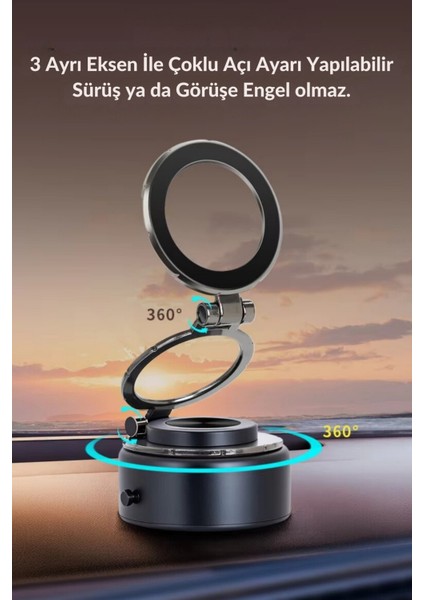 Magsafe Özellikli Güçlü Mıknatıslı Vantuz Telefon Tutucu Ev Araç Her Zemine Uygun Telefon Tutucu fırsatları