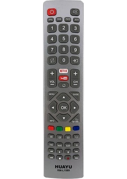 RM-L1589 Sharp Aquos Netflix-Youtube Universal Lcd-Led Tv Kumandası