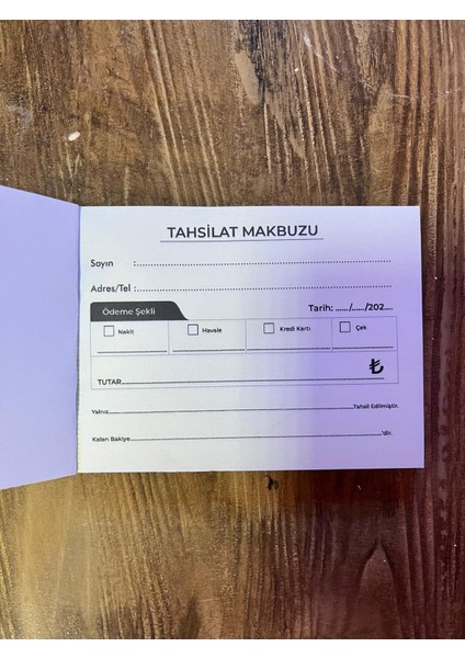 Tahsilat Makbuzu Karbonlu