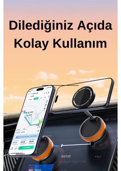 Her Alana Uyumlu 360 Derece Dönebilen Çok Açılı Magsafe Özellikli Güçlü Telefon Tutucu fiyatları