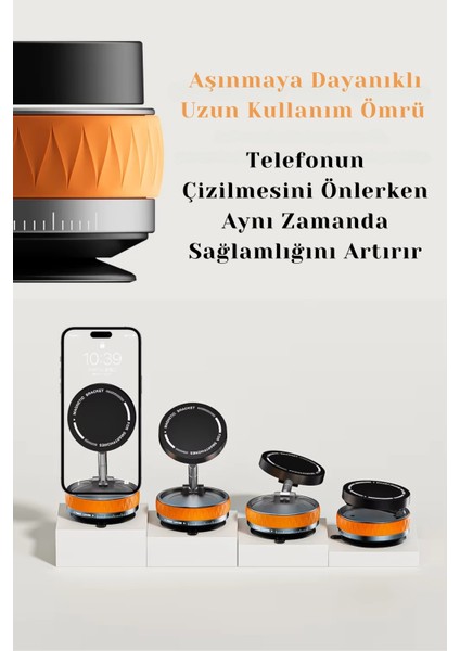 Her Alana Uyumlu 360 Derece Dönebilen Çok Açılı Magsafe Özellikli Güçlü Telefon Tutucu modelleri