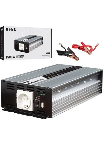 S-Link SL-1500W DC12V-AC230V 1500W Inverter