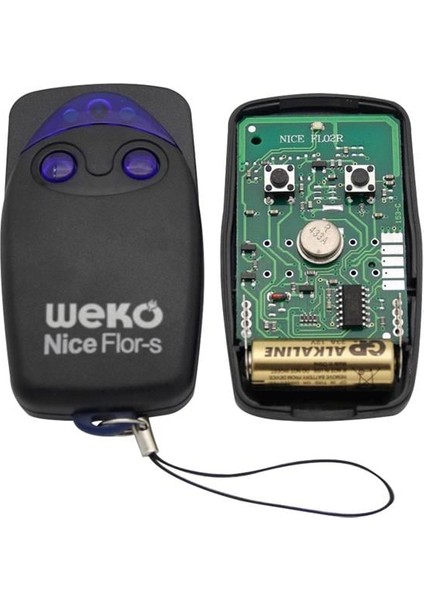 Nice FLO2R-S 2 Kanallı 433,92 Mhz Garaj Kumandası WK-14872 modelleri