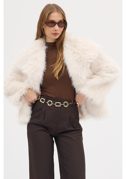 Kadın Premium Yakalı Suni Kürk indirimleri