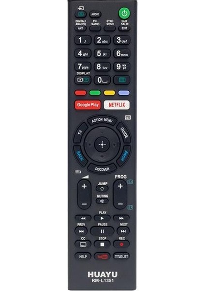 RM-L1351 Sony Netflix-Youtube-Google Play Tuşlu Universal Lcd-Led Tv Kumandası